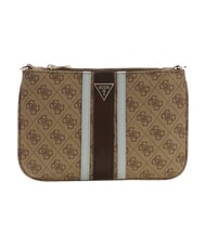 GUESS NOELLE 2 bolso de mano logotipo de caf&eacute; con leche / marr&oacute;n - Bolsos Mujer - 1