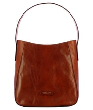 THE BRIDGE MADDALENA Bolso de hombro tipo hobo, de piel. BROWN - Bolsos Mujer - 1