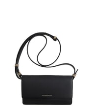 BORBONESE BIRDIE Cartera de piel con correa para el hombro op negro / natural - Carteras Mujer - 1