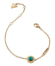 GUESS COLOR MY DAY Pulsera con circonita c&uacute;bica oro amarillo/esmeralda - Pulseras - 1