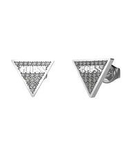 GUESS STUDS PARTY Pendientes con logo SILVER - Pendientes - 1