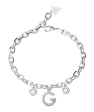 GUESS G CRYSTAL Pulsera con logotipo G central SILVER - Pulseras - 1