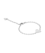 GUESS BY YOUR SIDE Pulsera con dije en forma de coraz&oacute;n SILVER - Pulseras - 1