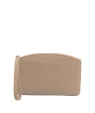 COCCINELLE ROUNDED ENVELOPE Bolso de mano de cuero topo c&aacute;lido - Bolsos Mujer - 1