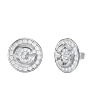 GUESS G CRYSTAL Pendientes con forma de logotipo SILVER - Pendientes - 1