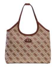 GUESS SAMANTHA Bolso de hombro logotipo de caf&eacute; con leche / marr&oacute;n - Bolsos Mujer - 1