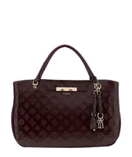 GUESS CARMELLA Bolso de mano con correa para el hombro. logotipo burdeos - Bolsos Mujer - 1