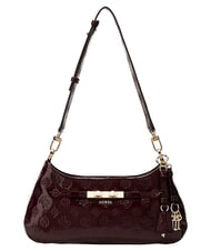 GUESS CARMELLA Bolso de hombro logotipo burdeos - Bolsos Mujer - 1