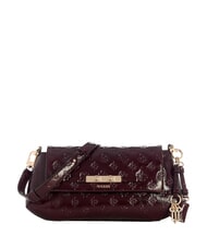 GUESS CARMELLA Bolso de hombro logotipo burdeos - Bolsos Mujer - 1