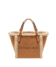 BORBONESE SUEDE LOGO Bolso de mano con correa para el hombro cuero - Bolsos Mujer - 1