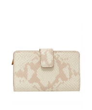 COCCINELLE METALLIC DELAVE SNAKE Cartera de cuero rosa polvo - Carteras Mujer - 1