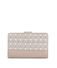 COCCINELLE METALLIC COATED MONOGRAM Billetera mul.blanc/roset - Carteras Mujer - 1