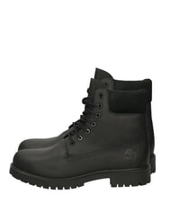 TIMBERLAND 25 Bot&iacute;n de piel con cordones negro de grano completo - Zapatos Hombre - 1