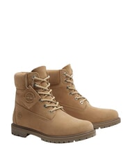 TIMBERLAND PREMIUM Botines de piel con cordones beige medio - Zapatos Mujer - 1