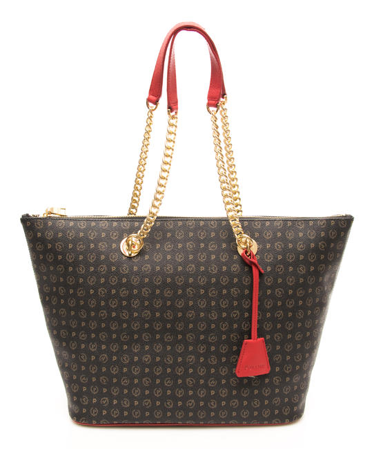 POLLINI Tapiro Bolso de hombro laca negra - Bolsos Mujer