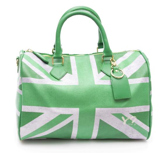 YNOT Flag Color UK Bolsos de mano formato baúl con bandolera verde - Bolsos Mujer