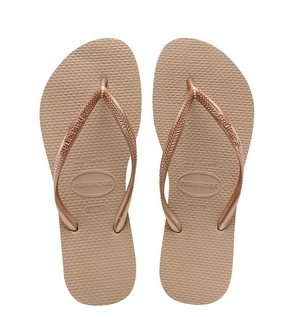HAVAIANAS Chanclas SLIM rosa / oro - Zapatos Mujer
