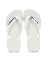 HAVAIANAS BRASIL LOGO Chanclas para hombre blanco - Zapatos unisex - 1