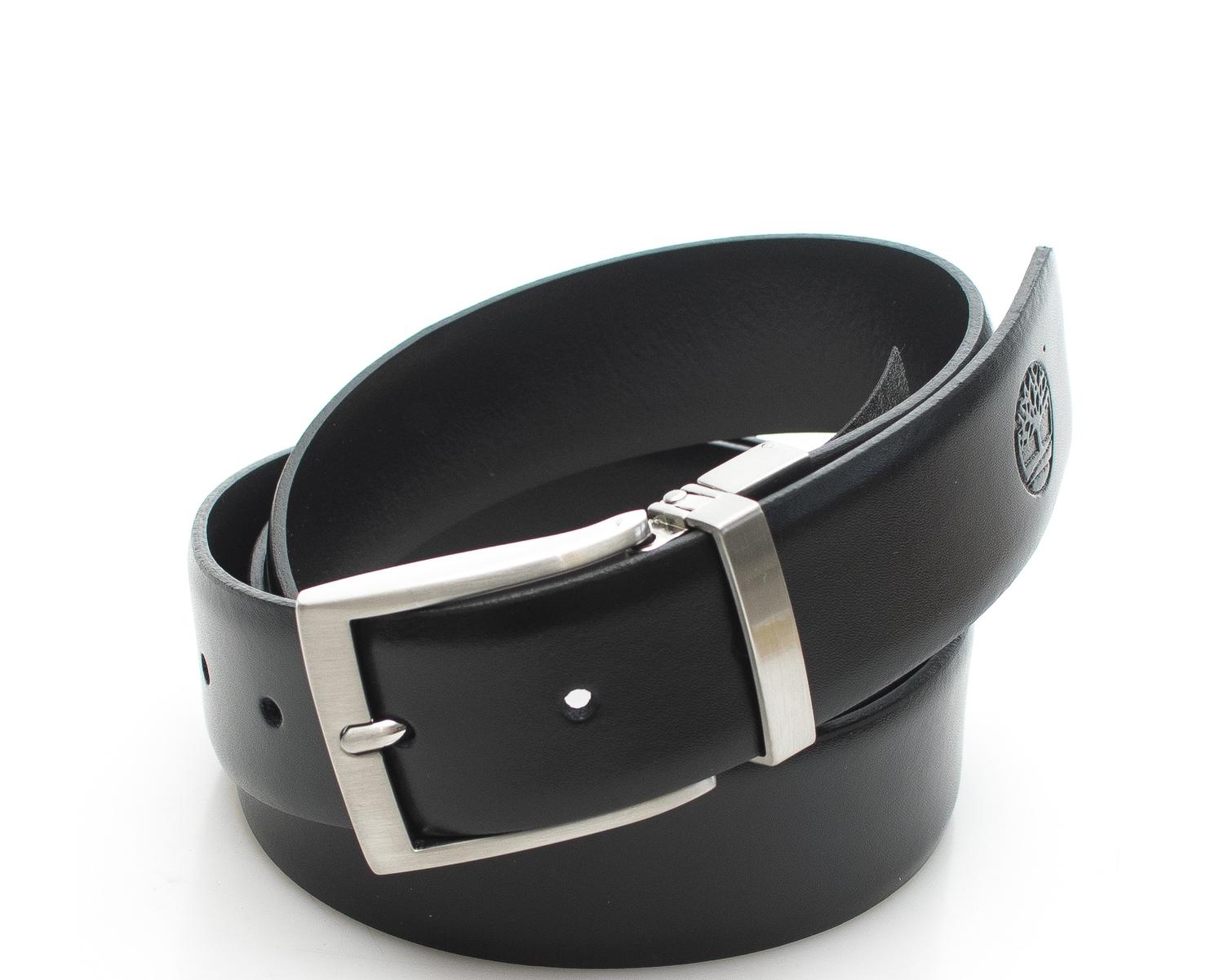 Cinturon De Piel, Reversible Y Ajustable Negro - ¡Compra A Precios De Outlet!