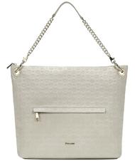 POLLINI Embossed Heritage Bolso de hombro, con bandolera y llavero ICE - Bolsos Mujer - 1