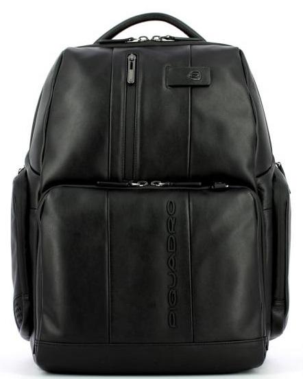 PIQUADRO Mochila URBAN FAST-CHECK, soporte para PC de 15.6 " negro - Mochilas para portátil