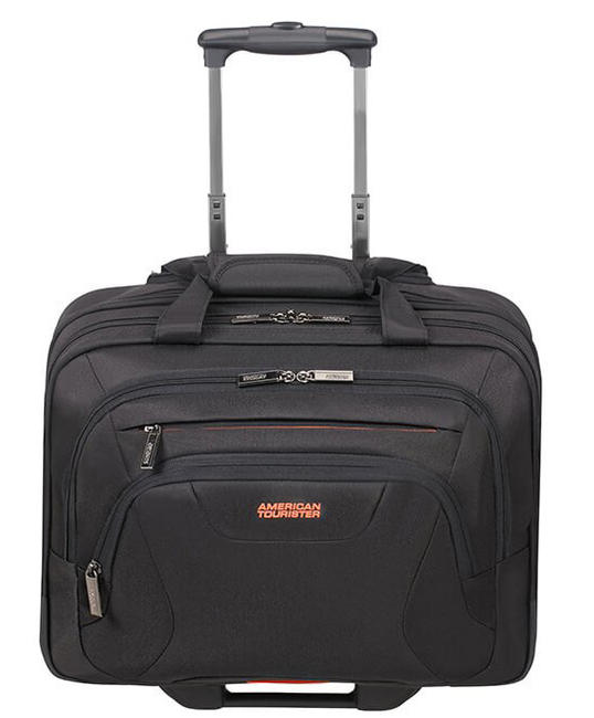 AMERICAN TOURISTER Trolley Piloto AT WORK, para tablet y portátil de 15.6” NEGRO / NARANJA - Maletín de Piloto - ¡Compra en línea!