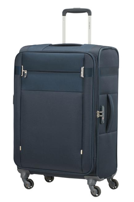SAMSONITE Carro CITYBEAT, equipaje de mano ultraligero, ampliable blu navy - Trolley Semirrígidos