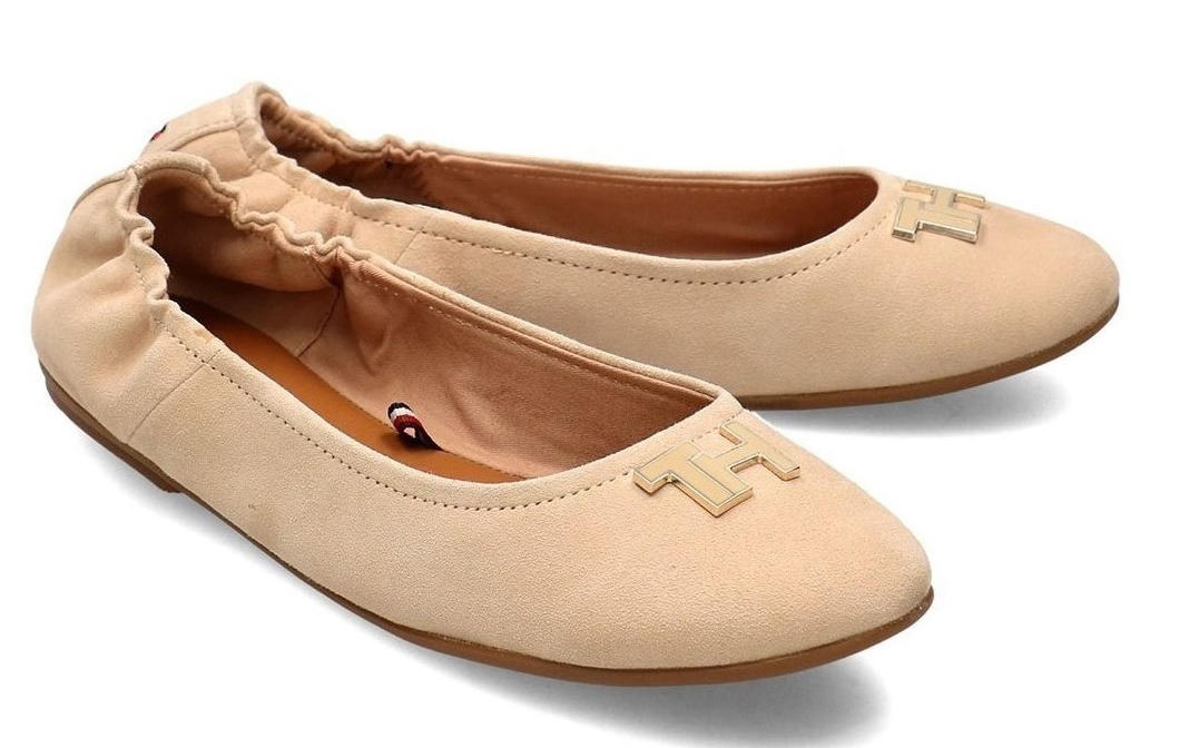 Tommy Hilfiger Bailarinas De Cuero Th Guijarro Arcilloso - ¡Compra A  Precios De Outlet!