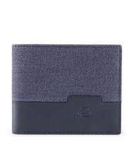 PIQUADRO  TIROS Cartera de tejido reciclado, con monedero azul - Carteras Hombre - 1