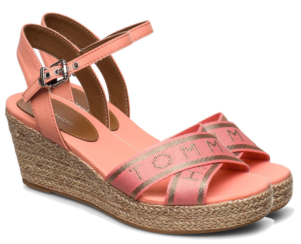 Tommy Hilfiger Bandera Bandera Alpargatas Sandalias Isla Coral - ¡Compra A  Precios De Outlet!