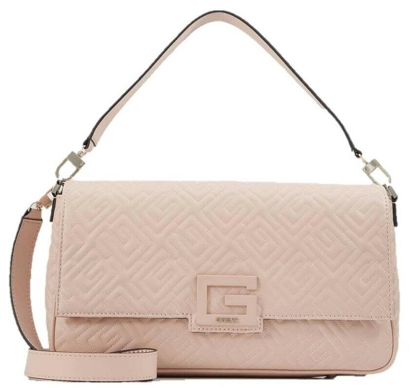Guess Brightside Large Bolso Bandolera, Con Bandolera Palo De Rosa -  ¡Compra A Precios De Outlet!