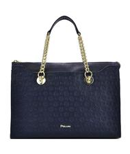POLLINI Heritage Embossed Bolso de hombro, con bandolera azul - Bolsos Mujer - 1
