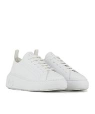 ARMANI EXCHANGE SUPER ACTION Zapatillas de piel con plataforma OP BLANCO - Zapatos Mujer - 1
