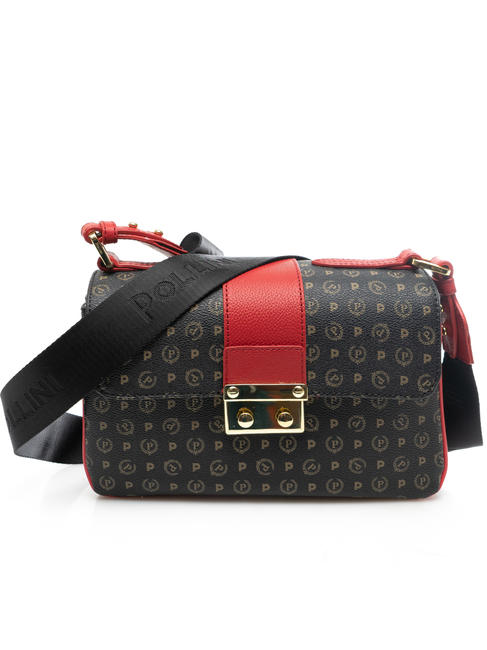 POLLINI  HERITAGE CLASSIC Bolso de hombro laca negra - Bolsos Mujer