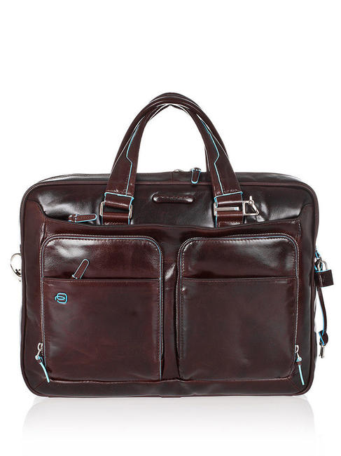 PIQUADRO Carpeta Línea BLUE SQUARE, soporte para PC de 14 " CAOBA - Maletines de Trabajo