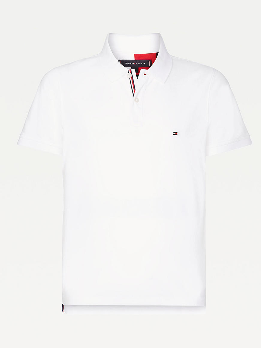 Tommy Hilfiger Polo Elástico De Corte Slim Para Hombre Blanco - ¡Compra A  Precios De Outlet!