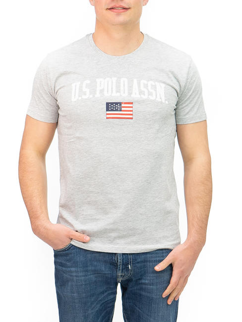 U.S. POLO ASSN.  Playera PATCH LOGO Gris melange - camiseta