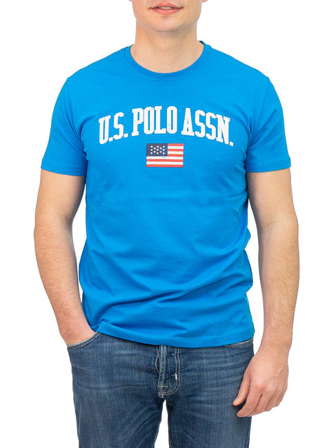 U.S. POLO ASSN.  Playera PATCH LOGO Azul claro / Azul claro - camiseta