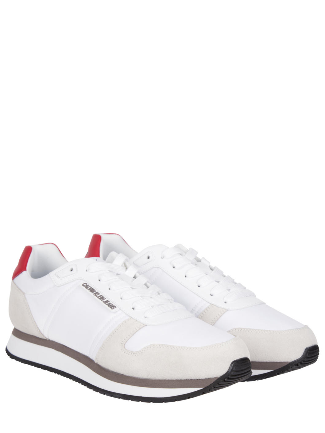 Calvin Klein Jeans Zapatillas De Running Para Hombre Blanco Brillante -  ¡Compra A Precios De Outlet!