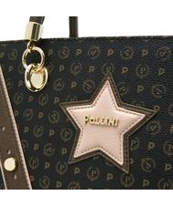 POLLINI Western Heritage Bolso, con bandolera. laca negra - Bolsos Mujer - 5