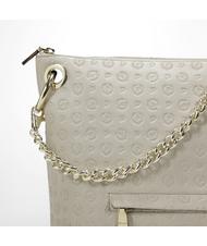 POLLINI Embossed Heritage Bolso de hombro, con bandolera y llavero ICE - Bolsos Mujer - 5