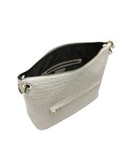 POLLINI Embossed Heritage Bolso de hombro, con bandolera y llavero ICE - Bolsos Mujer - 6