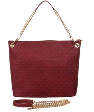 POLLINI Embossed Heritage Bolso de hombro, con bandolera y llavero Burdeos - Bolsos Mujer - 3