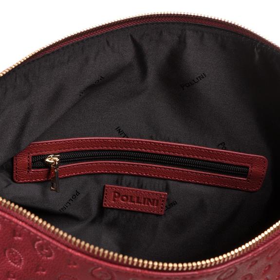 Embossed Heritage Bolso de hombro, con bandolera y llavero Burdeos - Bolsos Mujer