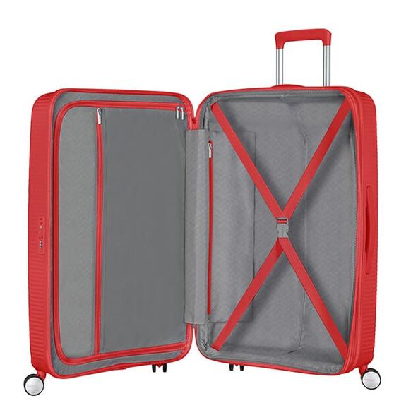 SOUNDBOX SPINNER Carro mediano, expandible coral rojo - Trolley R&iacute;gidos