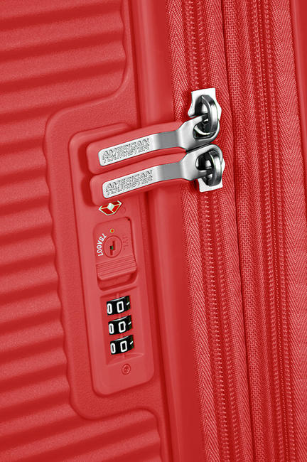 SOUNDBOX SPINNER Carro mediano, expandible coral rojo - Trolley R&iacute;gidos