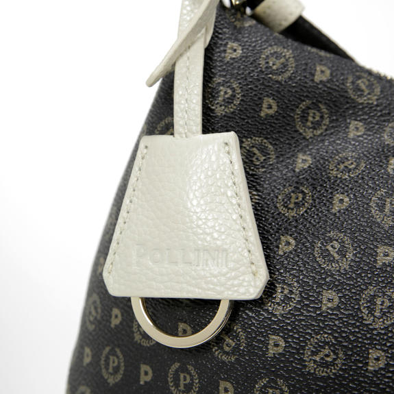 Heritage Classic Bolso de hombro, con detalles de piel Negro / marfil - Bolsos Mujer