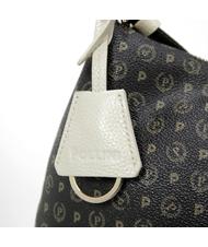 POLLINI Heritage Classic Bolso de hombro, con detalles de piel Negro / marfil - Bolsos Mujer - 4