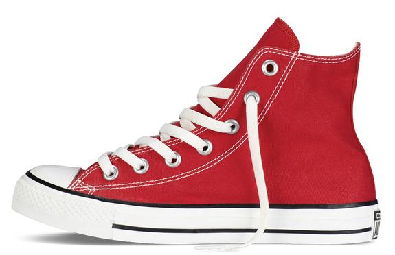 All Star High Top CHUCK TAYLOR, en lona ROJO - Zapatos unisex