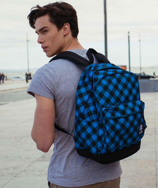 Mochila CARLSON Fantasy, para port&aacute;til 13" Azul a cuadros - Mochilas Escuela & Tiempo Libre